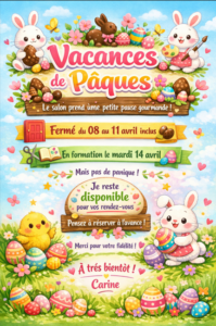 Vacances « Les Ciseaux de Carine »