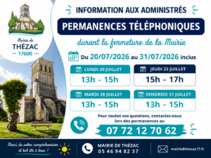 Permanences – Mairie –