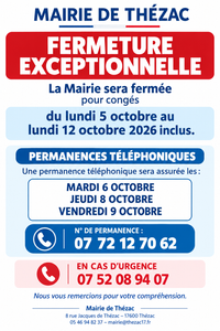 FERMETURE MAIRIE